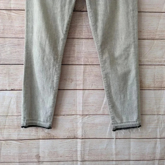 Citizens of Humanity Size 28 Rocket Crop High Rise Skinny Jeans Greenish Gray - Picture 5 of 14